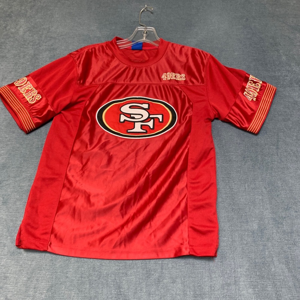 Ultra Game NFL San Francisco 49ers Football Jersey Youth 14-16 Red Short Sleeve